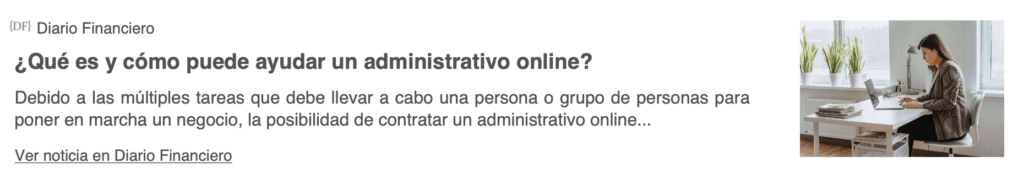 NOTA DE PRENSA DIARIO FINANCIERO